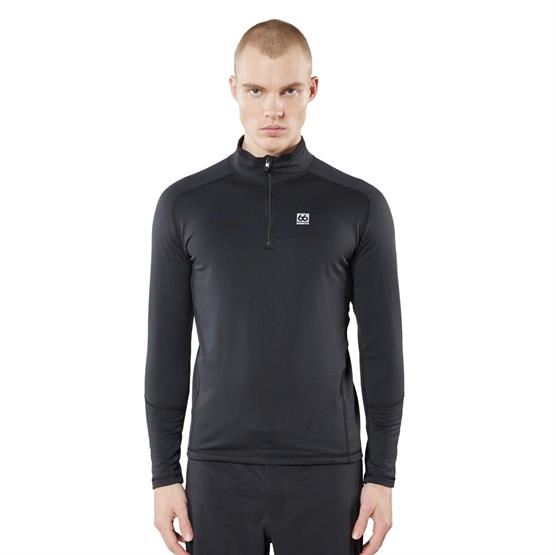 66Â°North Mens Grettir Zip Neck, Black