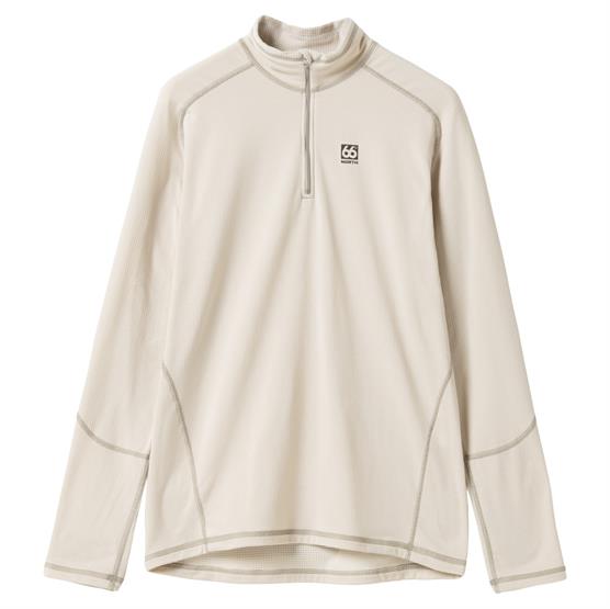 66°North Mens Grettir Zip Neck, Dark Stone