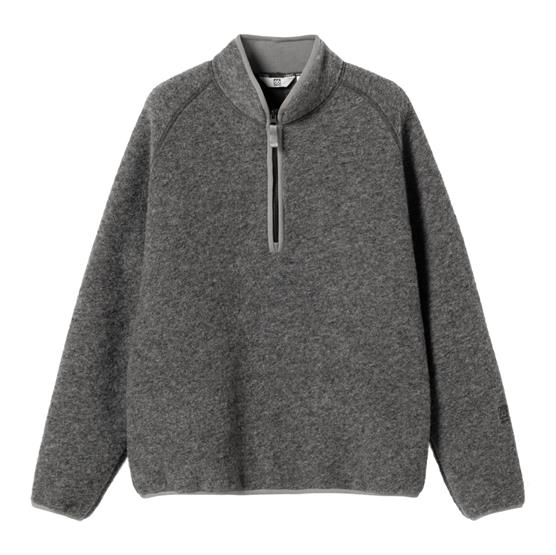 66Â°North Unisex Kaldi Half Zip, Ash Grey