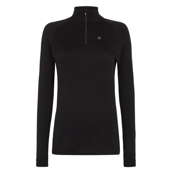 66Â°North Womens Basar Zip Neck, Black