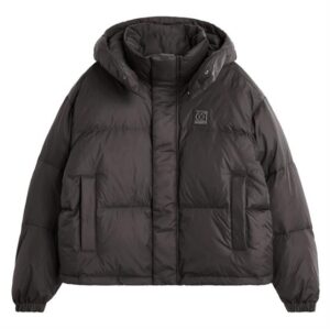 66Â°North Womens Dyngja Down Cropped Jacket, Licorice