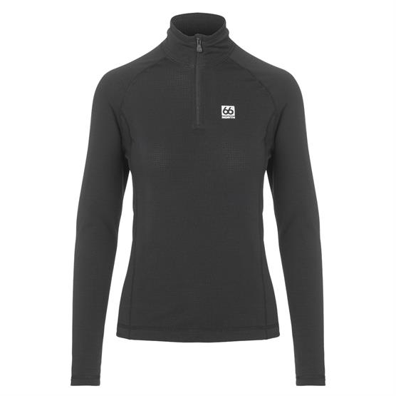 66Â°North Womens Grettir Zip Neck, Black
