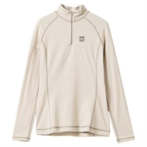 66Â°North Womens Grettir Zip Neck, Dark Stone