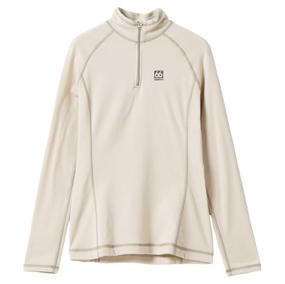 66°North Womens Grettir Zip Neck, Dark Stone