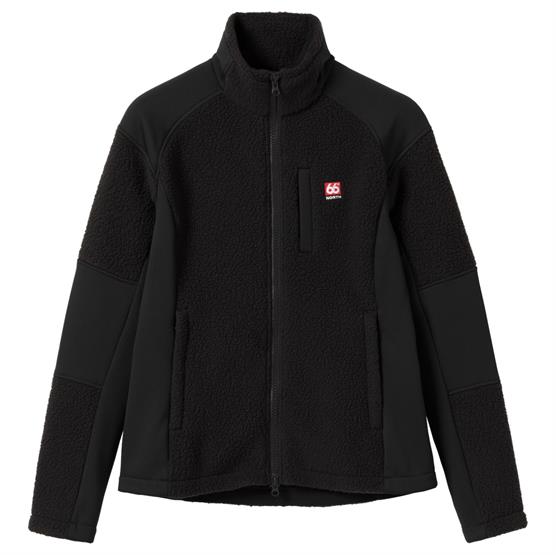 66Â°North Womens Tindur Shearling Jacket, Black