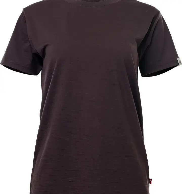 Aclima 180g Classic Tee T-Shirt W Chocolate Plum M