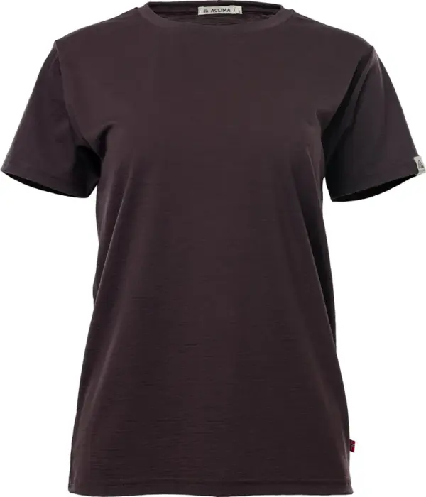 Aclima 180g Classic Tee T-Shirt W Chocolate Plum XL