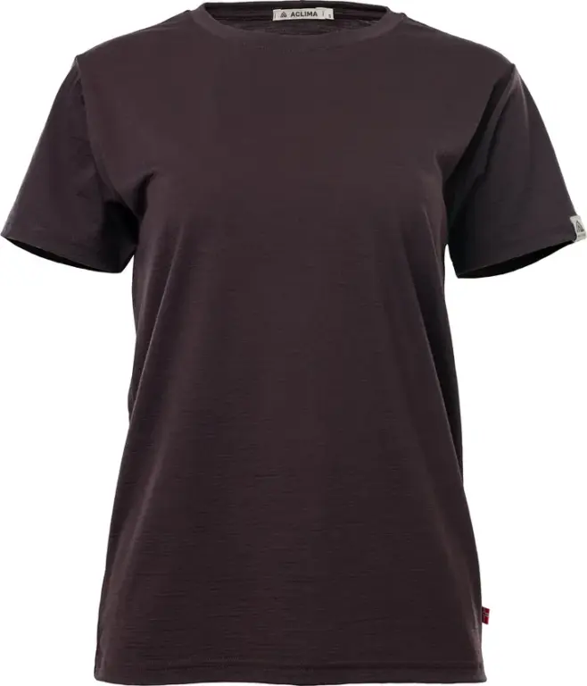 Aclima 180g Classic Tee T-Shirt W Chocolate Plum XL
