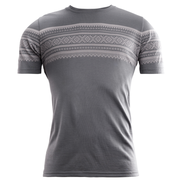 Aclima Designwool Marius T-Shirt Man Castle Rock / Paloma Grey - S