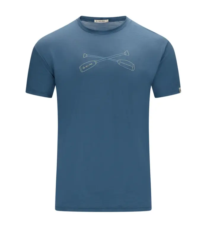 Aclima LightWool 140 Classic Tee Oars T-Shirt M Blue Fusion XXL