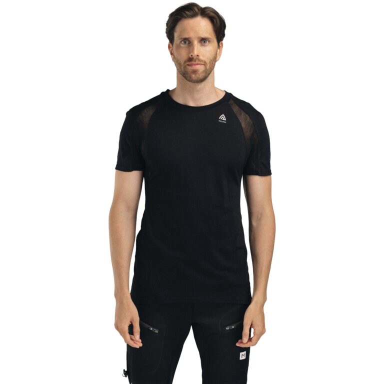 Aclima LightWool 140 Sport T-Shirt Herre M Sort Korte ærmer