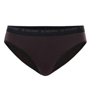 Aclima LightWool Briefs Womens, Chocolate Plum