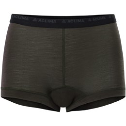 Aclima LightWool Hipster Dame S Grøn/Brun Underbukser