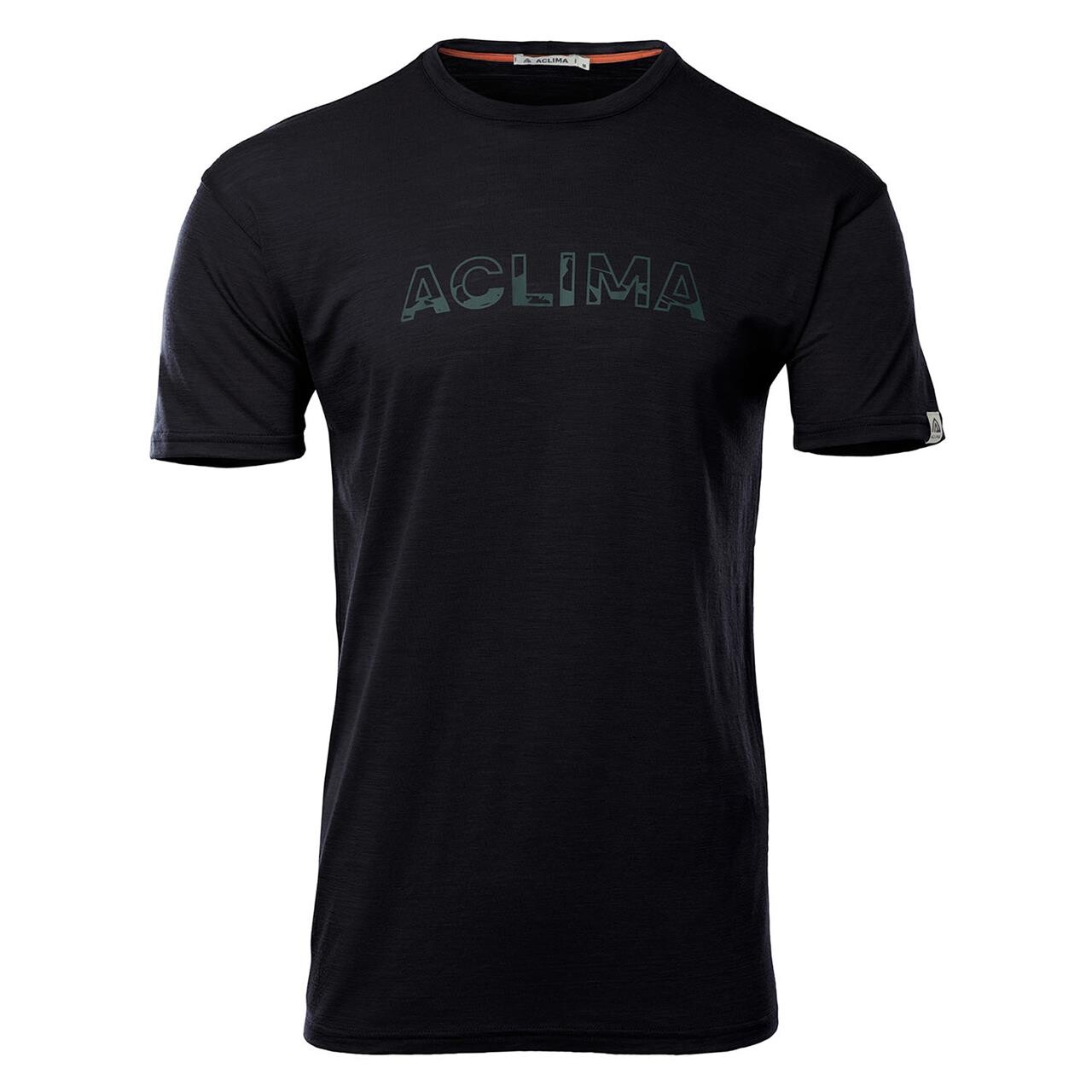 Aclima LightWool Logo T-Shirt M Jet Black XL
