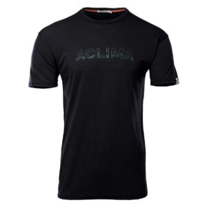 Aclima LightWool Logo T-Shirt M Jet Black XXL