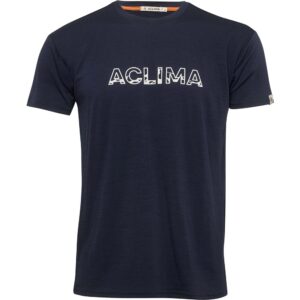 Aclima LightWool Logo T-Shirt M Navy Blaze XXL