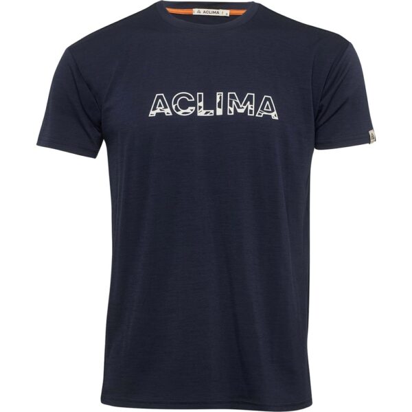 Aclima LightWool Logo T-Shirt M Navy Blaze XXL