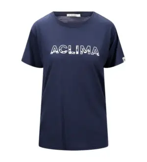 Aclima LightWool Logo T-Shirt W Navy Blaze XL