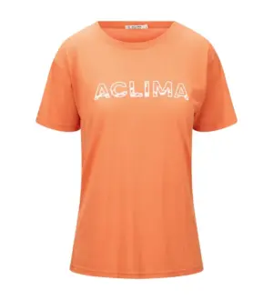 Aclima LightWool Logo T-Shirt W Orange Tiger L