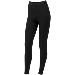 Aclima LightWool Long Pants Dame S Sort Lange underbukser