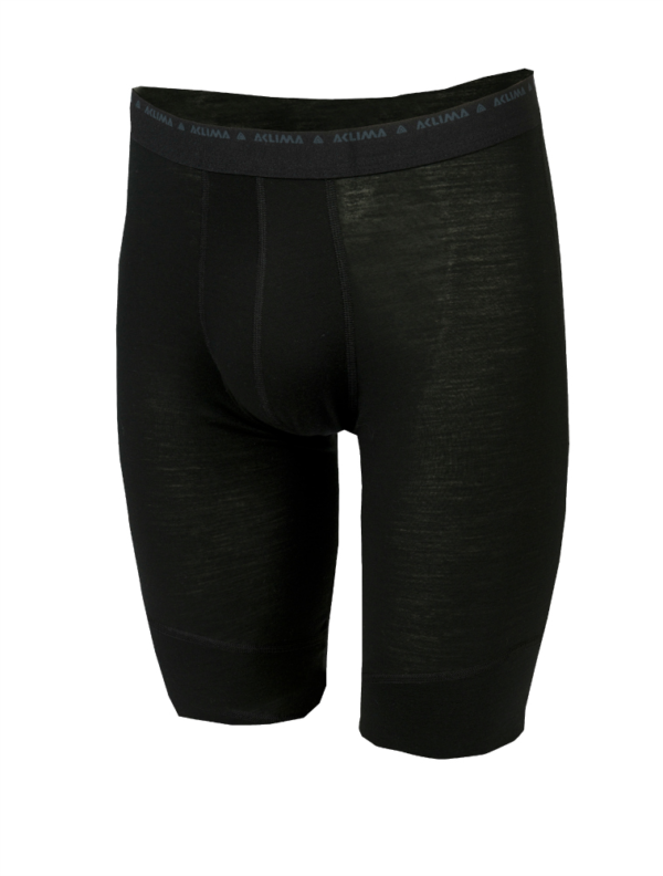 Aclima LightWool Long Shorts Man - Jet Black - XSmall