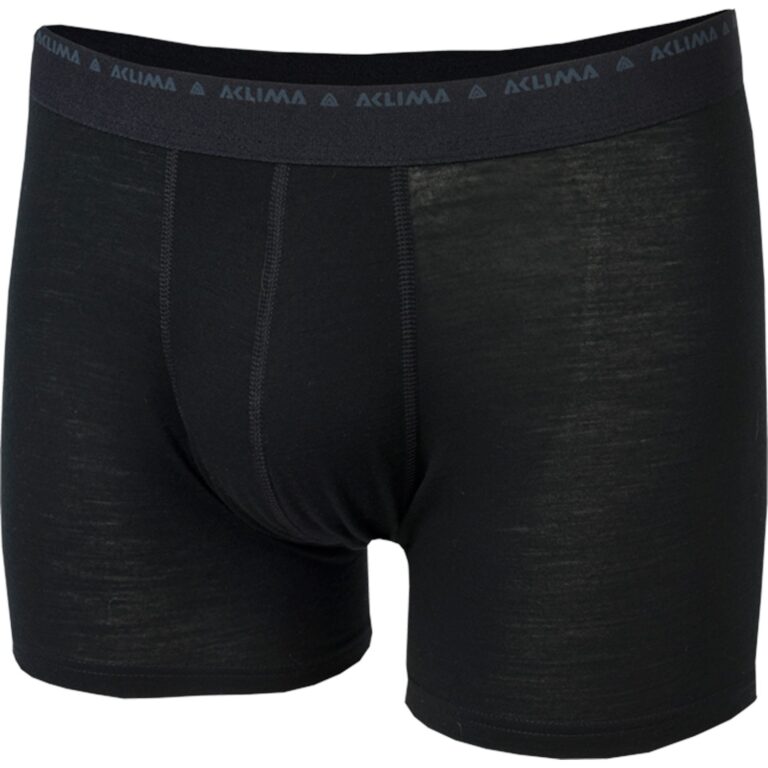 Aclima LightWool Shorts Herre S Sort Underbukser