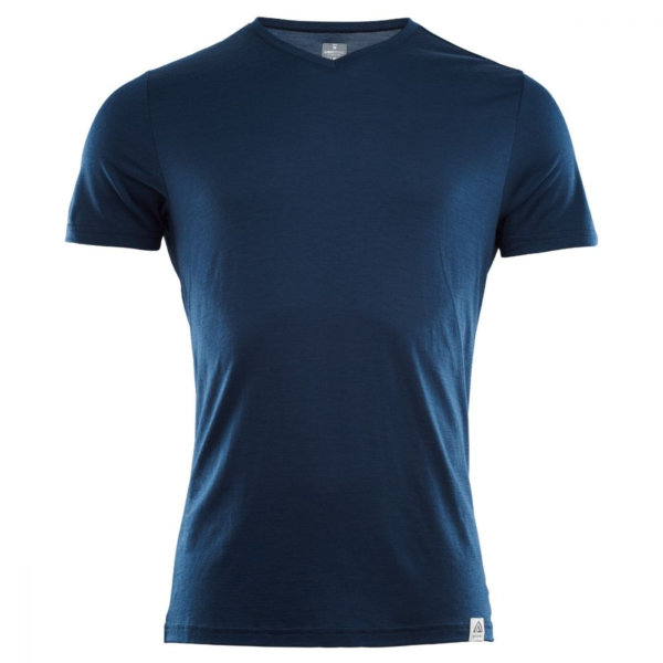 Aclima LightWool T-Shirt V-Neck Man - Insignia Blue - XSmall