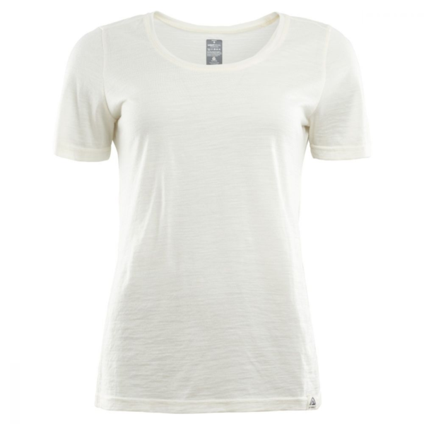 Aclima LightWool T-shirt Round Neck Woman - Natural White - XSmall