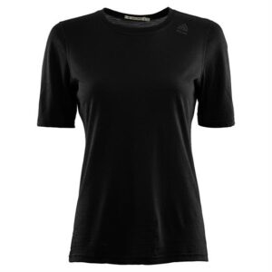 Aclima LightWool Undershirt Tee Womens, Jet Black