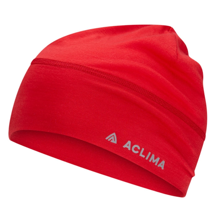 Aclima Lightwool Beanie-barbados cherry - Hue