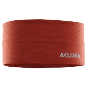Aclima Lightwool Headband / pandebånd, Rød ochre-L - Pandebånd