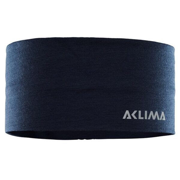 Aclima Lightwool Headband / pandebånd, navy blazer-L - Pandebånd