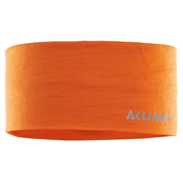 Aclima Lightwool Headband / pandebånd, orange popsicle, str. M - Pandebånd