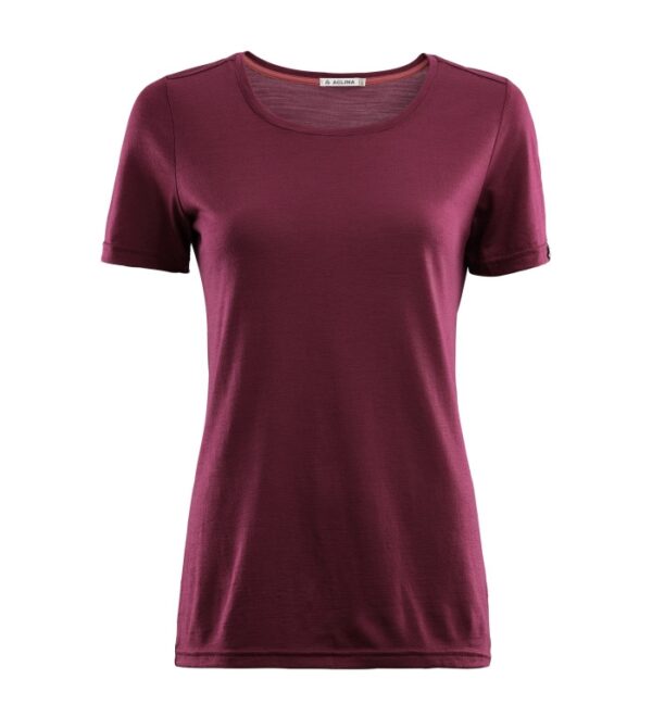 Aclima Lightwool T-Shirt Woman-zinfandel-L - T-Shirts