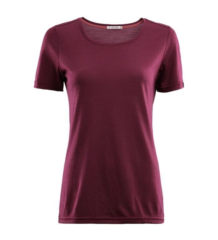 Aclima Lightwool T-Shirt Woman-zinfandel-S