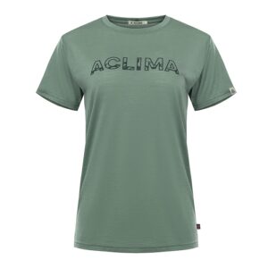 Aclima Lightwool T-Shirt relaxed fit Kvinder / Damer-dark ivy-2XL - T-Shirts