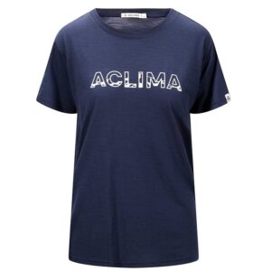 Aclima Lightwool T-Shirt relaxed fit Kvinder / Damer-navy blazer-L - T-Shirts