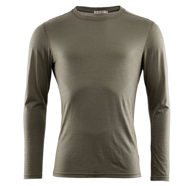 Aclima Lightwool Undershirt Long Men, ranger green-XL - Undertøj