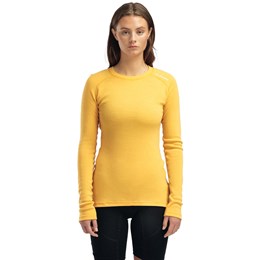 Aclima WarmWool Crew Neck Dame M Gul Undertrøjer