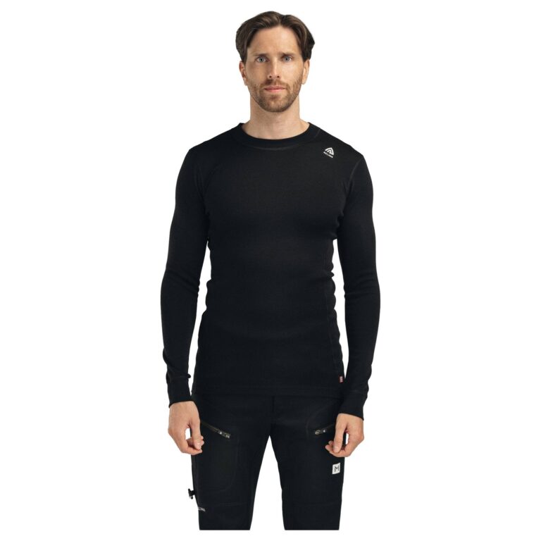 Aclima WarmWool Crew Neck Herre L Sort Undertrøjer