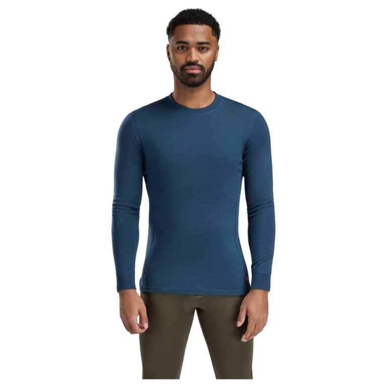 Aclima WarmWool Crew Neck Herre M Blå Undertrøjer