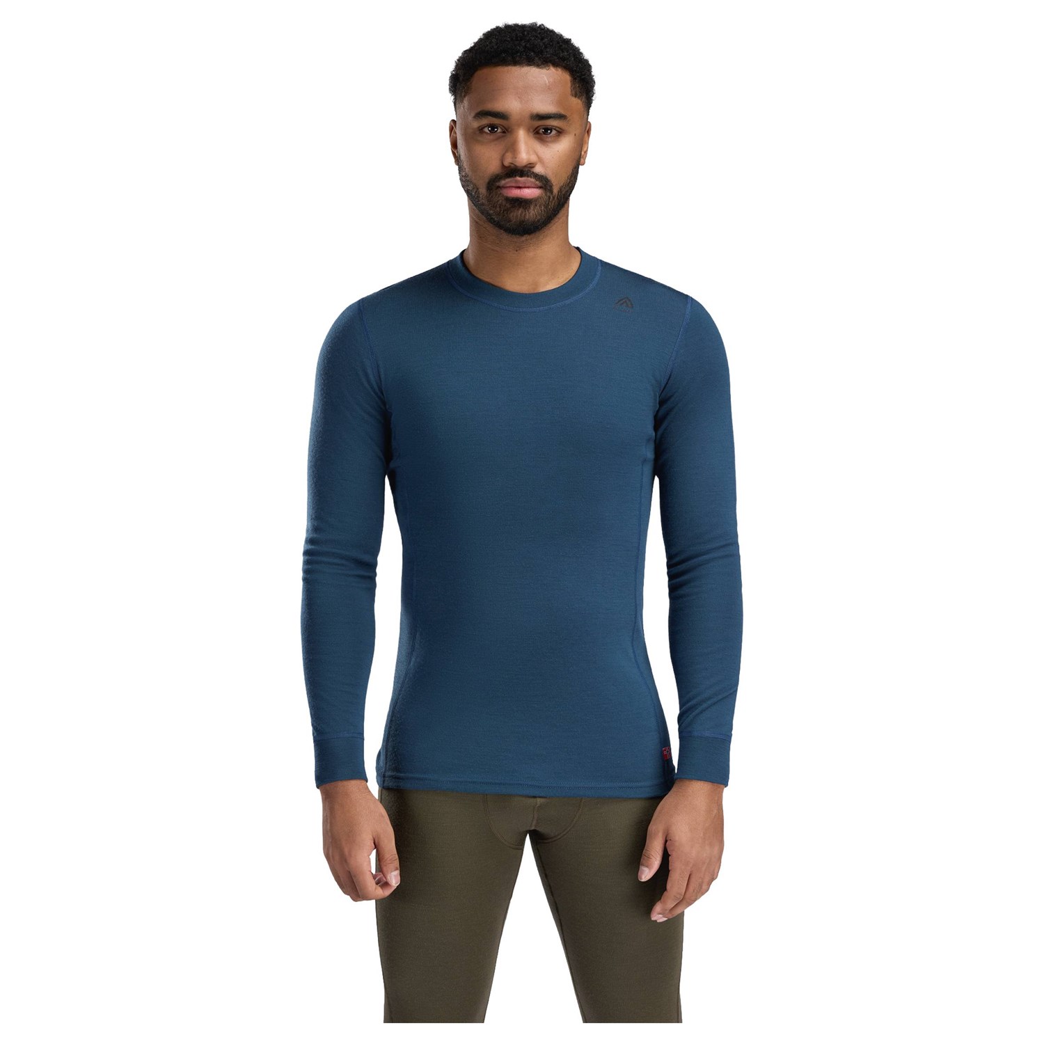Aclima WarmWool Crew Neck Herre M Blå Undertrøjer