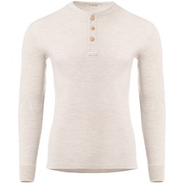 Aclima WarmWool Granddad Shirt Herre M Beige Trøjer & sweaters