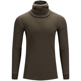 Aclima WarmWool Hood Sweater v2 Herre S Grøn/Brun Trøjer & sweaters