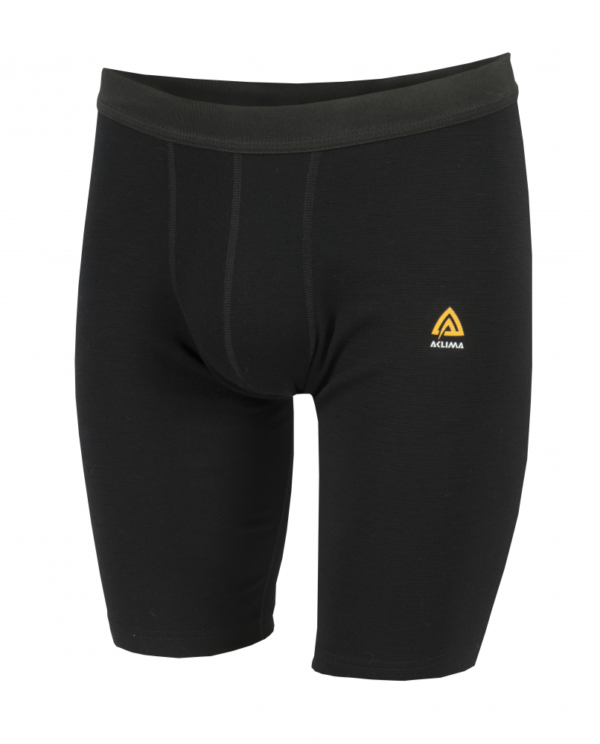 Aclima WarmWool Long Shorts Man - Jet Black - XSmall