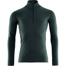 Aclima WarmWool Mock Neck with Zip Herre S Grøn Undertrøjer