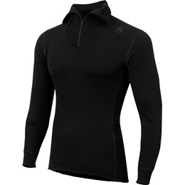 Aclima WarmWool Polo Herre L Sort Undertrøjer