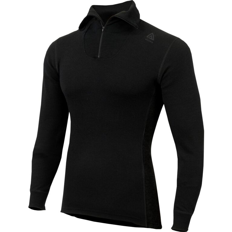 Aclima WarmWool Polo Herre M Sort Undertrøjer