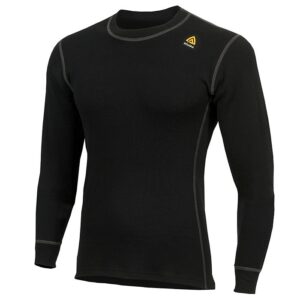 Aclima Warmwool Crew Neck Man, black-3XL - Undertøj