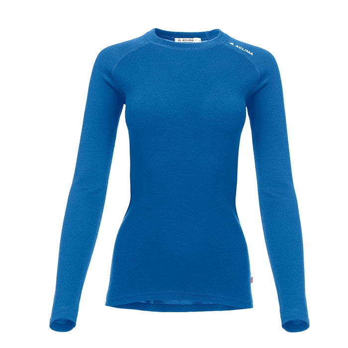 Aclima Warmwool Crew Neck Woman, corsair blue-L - Undertøj